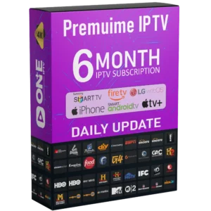6 Maanden 3-Scherm Premium IPTV Abonnement