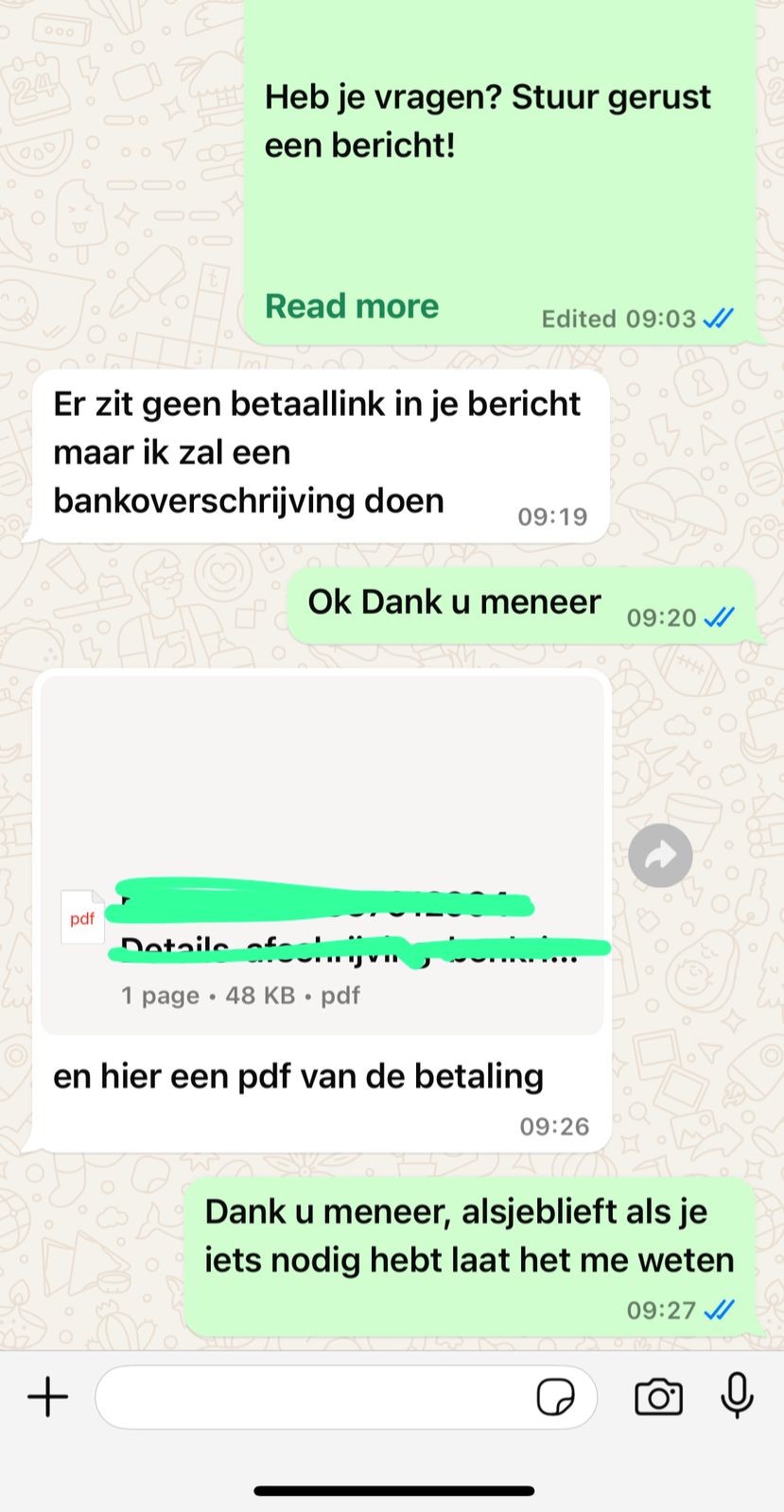 IPTV belgie 21 Klantreview via WhatsApp over scherpe 4K-kwaliteit voor Eredivisie-wedstrijden - beste IPTV Nederland