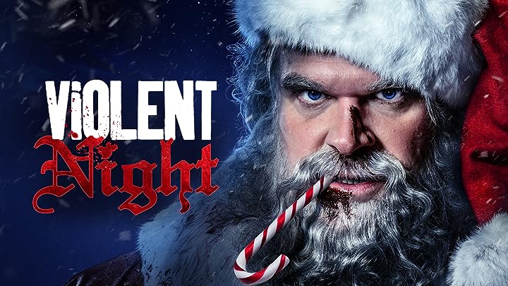 IPTV belgie 4 Kerstman David Harbour in actie tijdens 'Violent Night', een spectaculaire film beschikbaar via uw IPTV abonnement