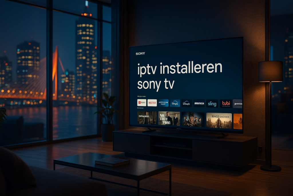 iptv installeren sony tv